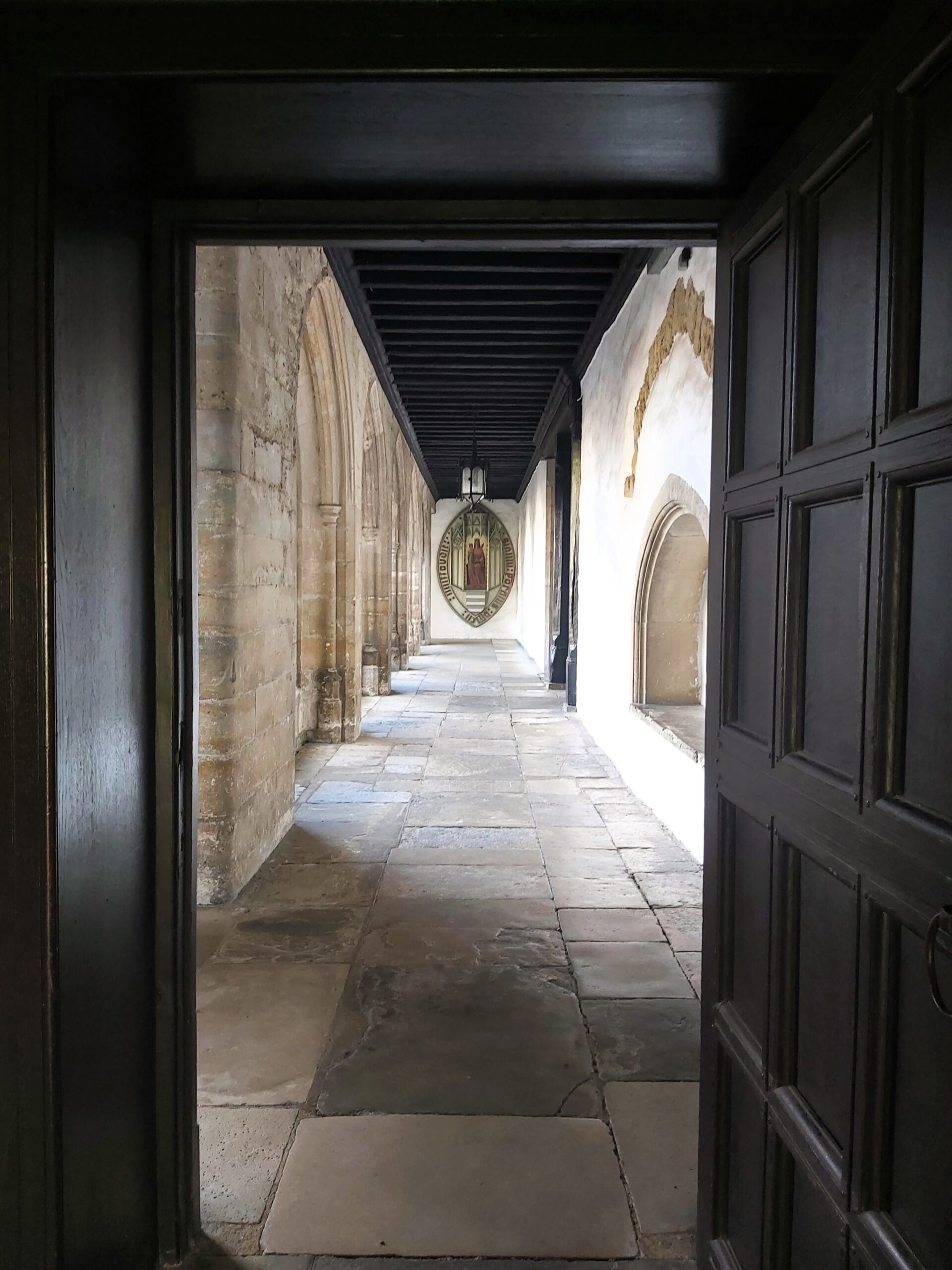 A walkway in The Friars Aylesford Priory, Kent, England