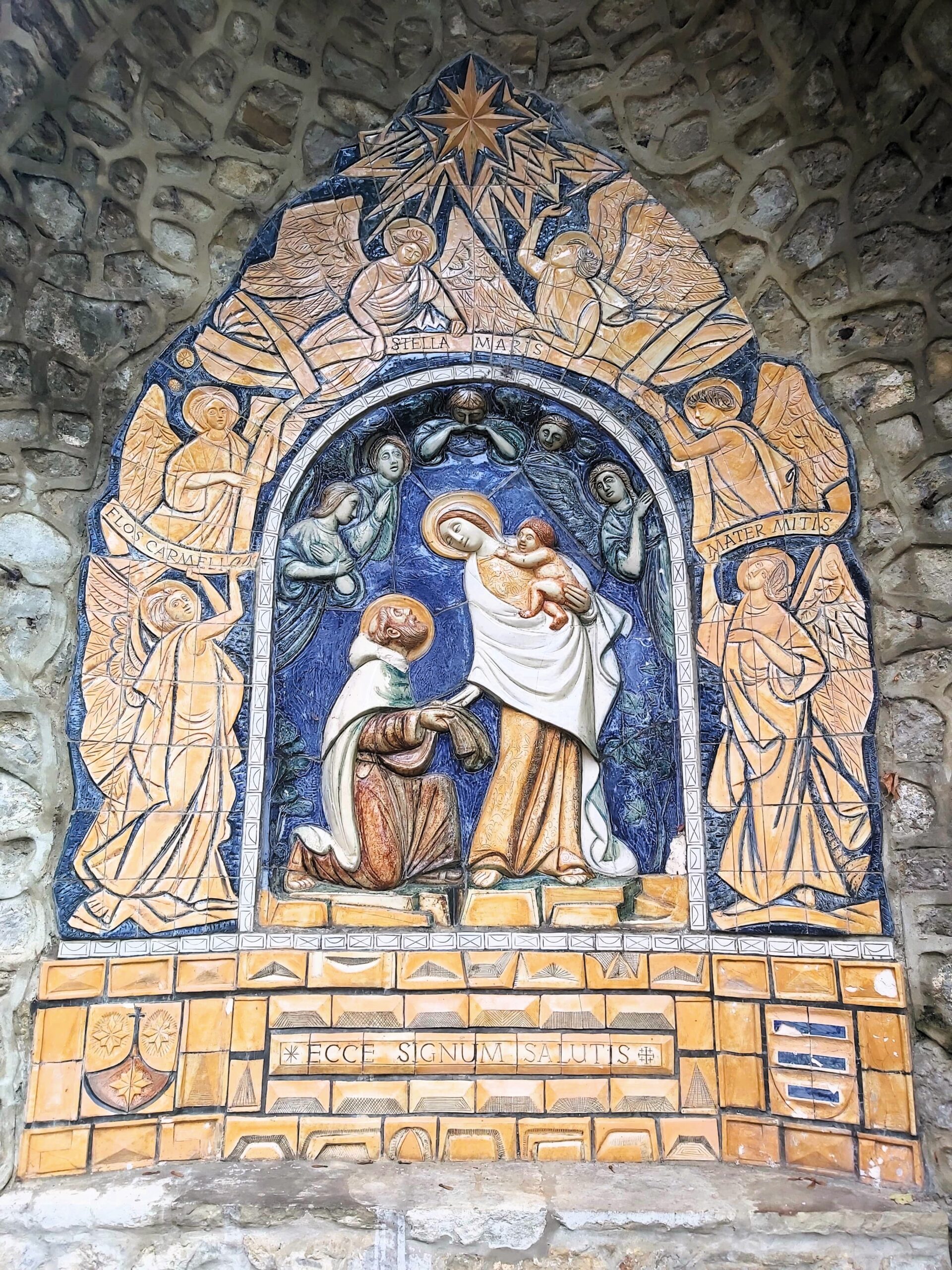 A religious scene in The Friars Aylesford Priory, Kent, England
