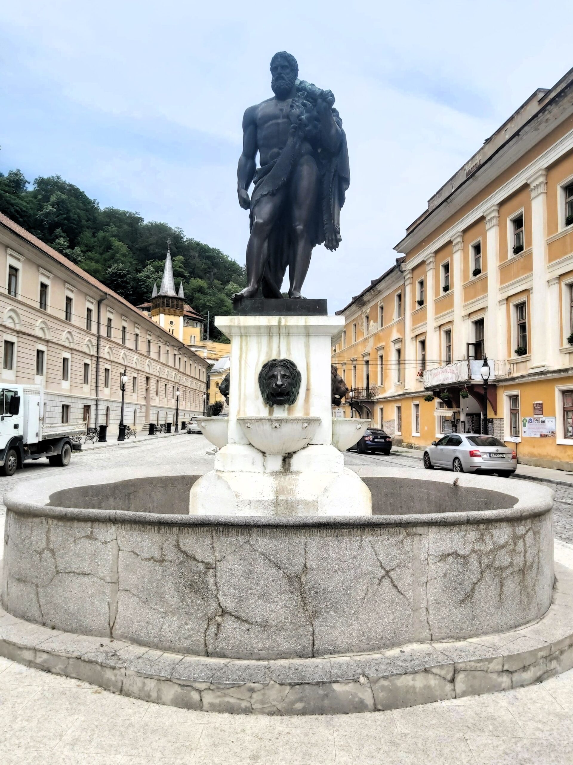 The Statue of Hercules at Baile Herculane, Romania.