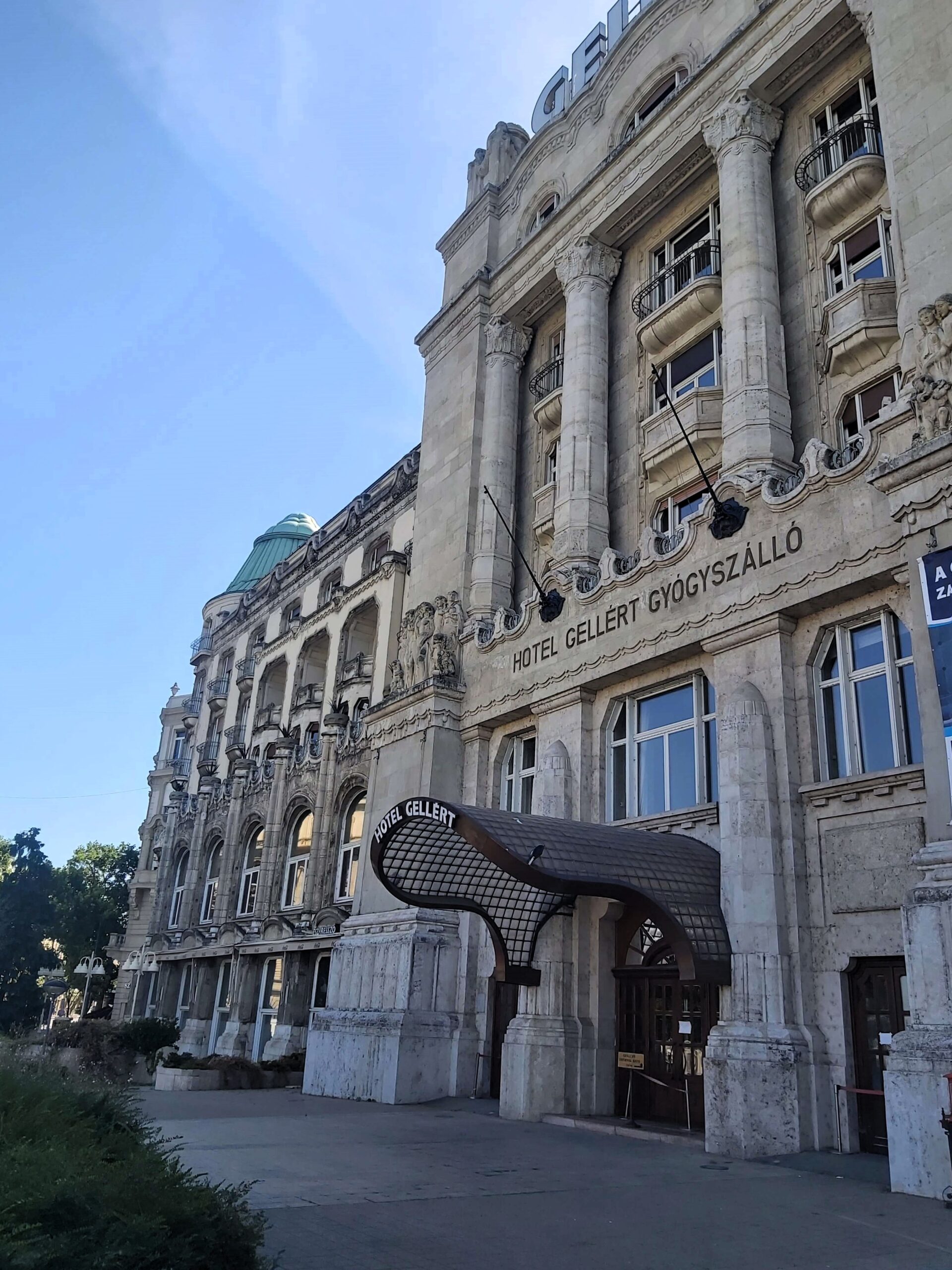 Hotel Gelert entrance, Budapest, Hungary