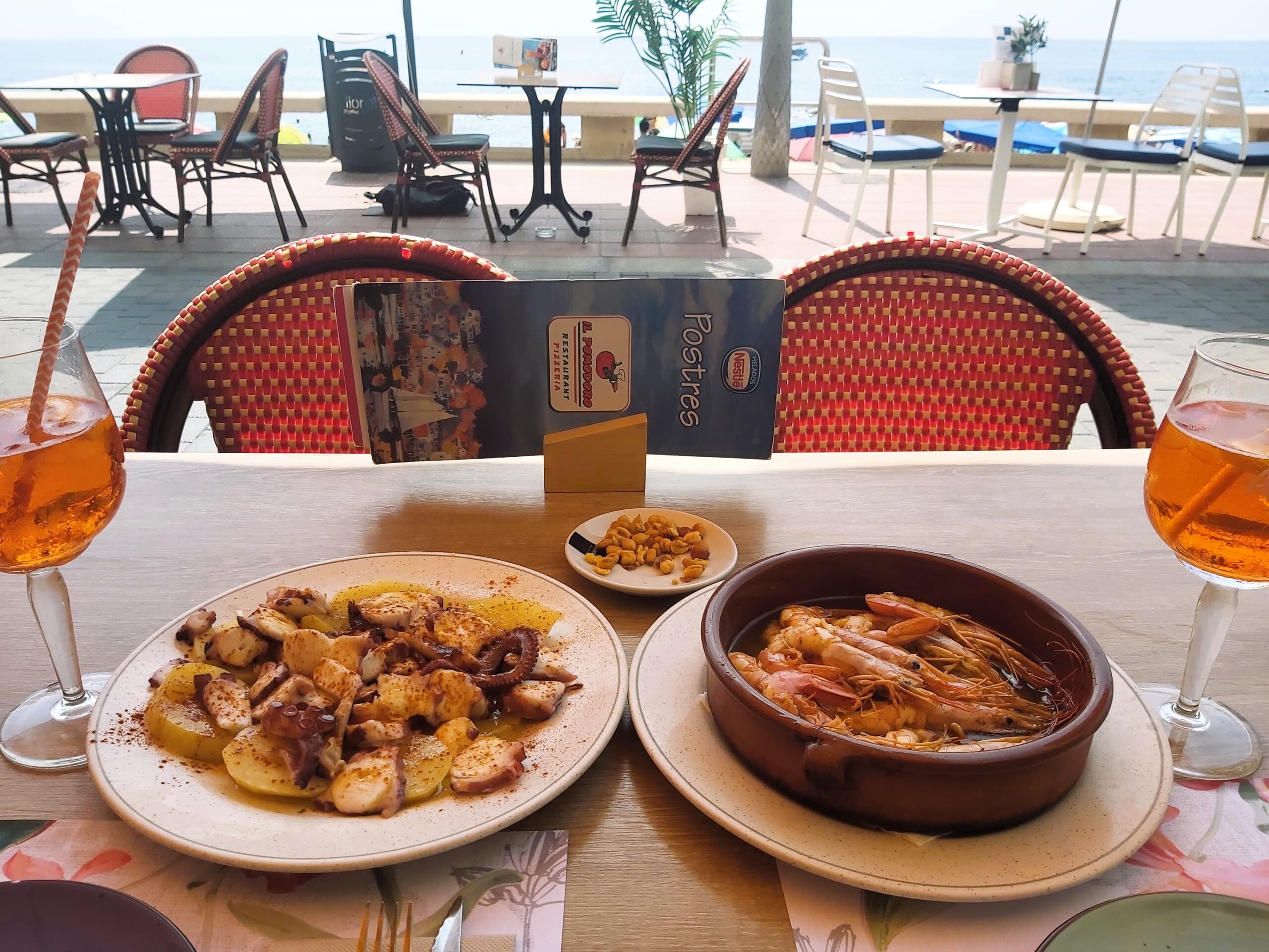 Dinner at Il Pomodoro in Lloret de Mar, Spain