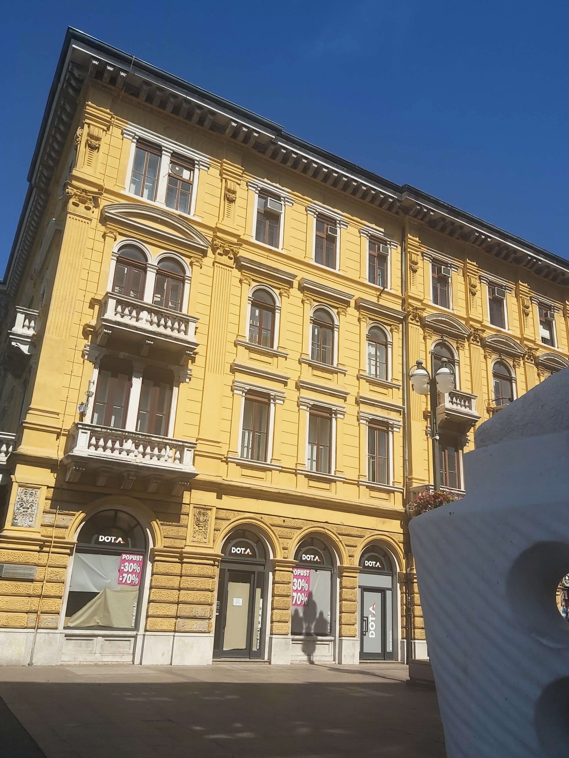 A yellow building, Rijeka, Croatia