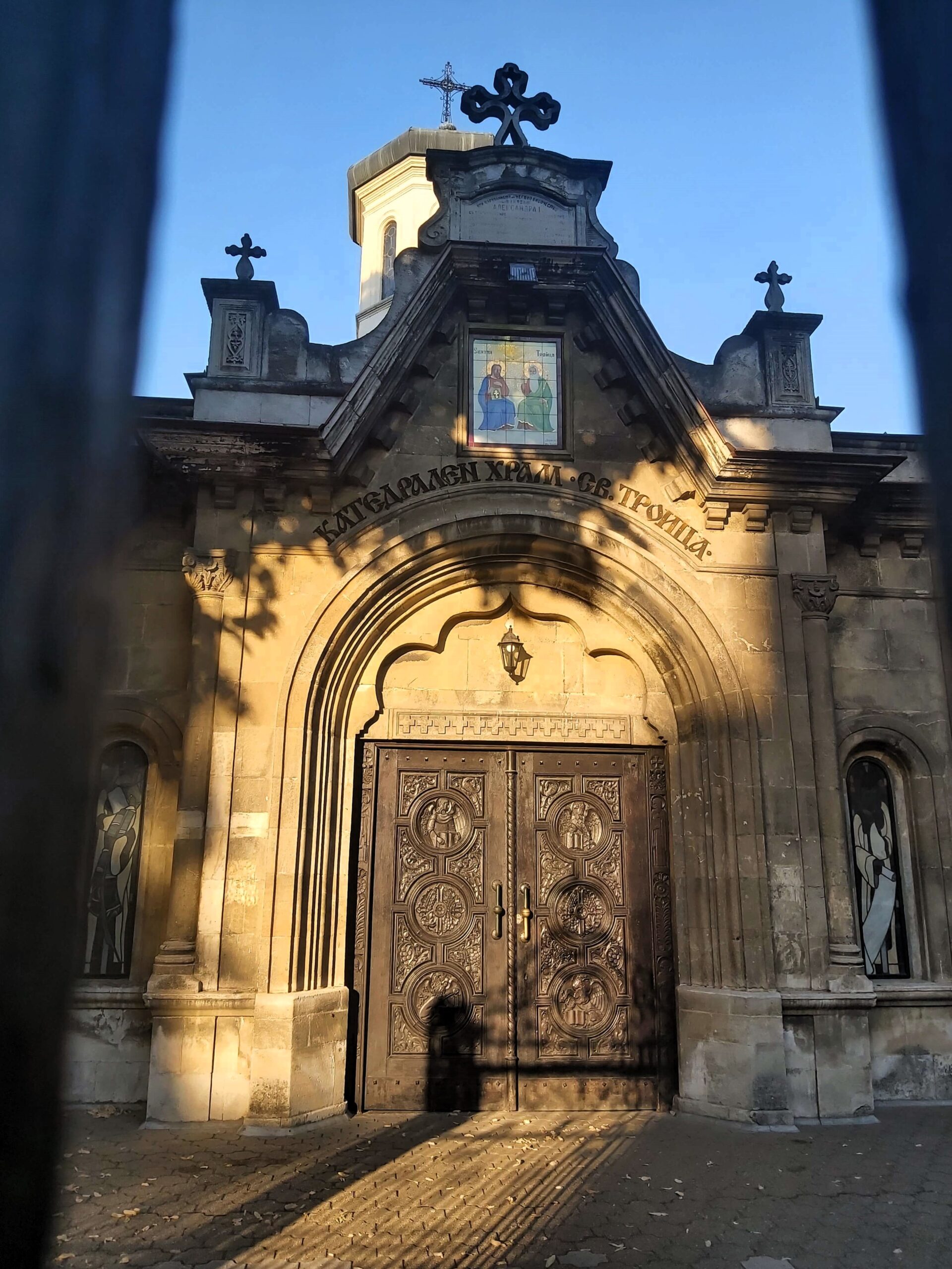 Church door in Ruse, Bulgaria