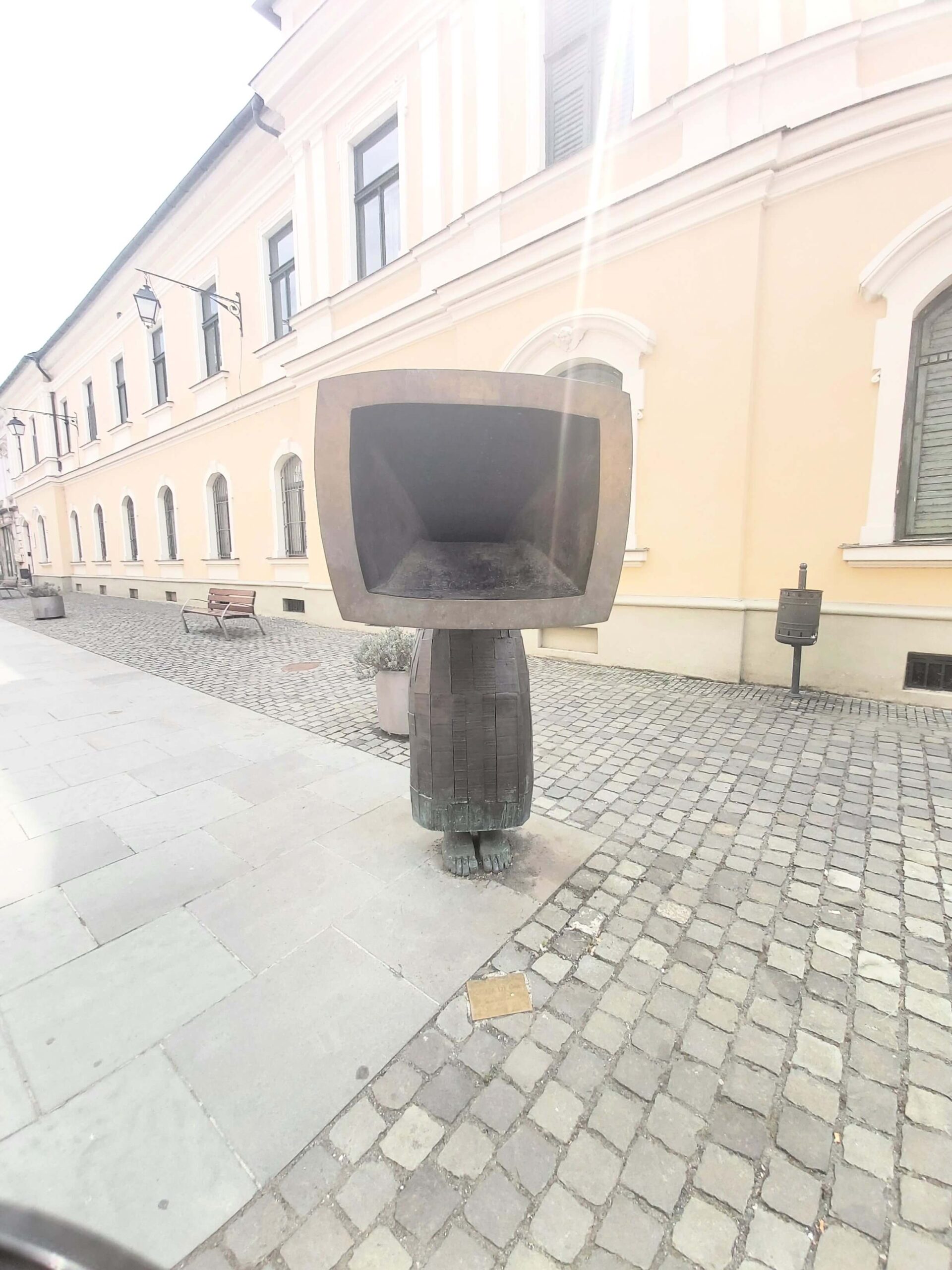 Speaker statue in Timisoara, Romania