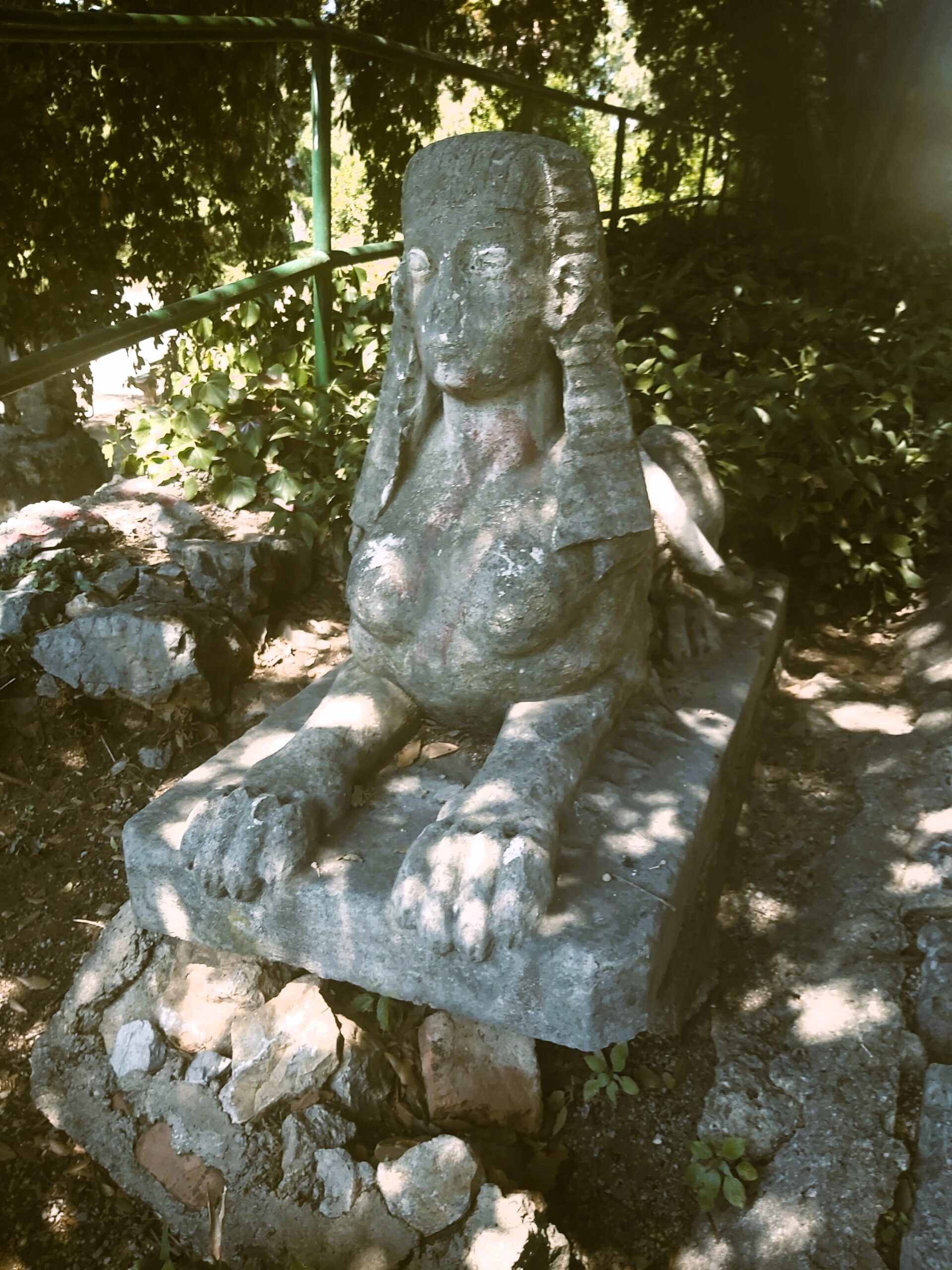 An Egyptian sphinx statue, Rijeka, Croatia