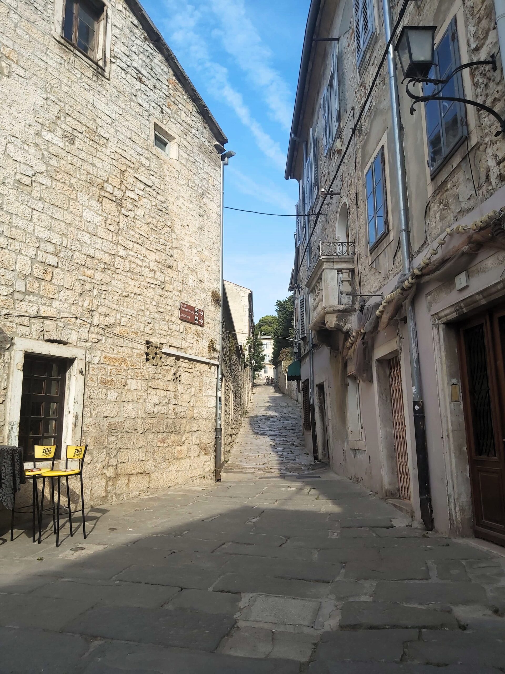 Old street view in Pula, Croatia