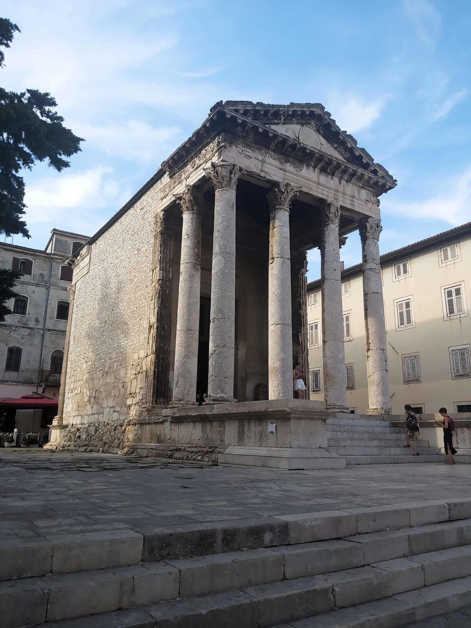 Roman temple in Pula, Croatia