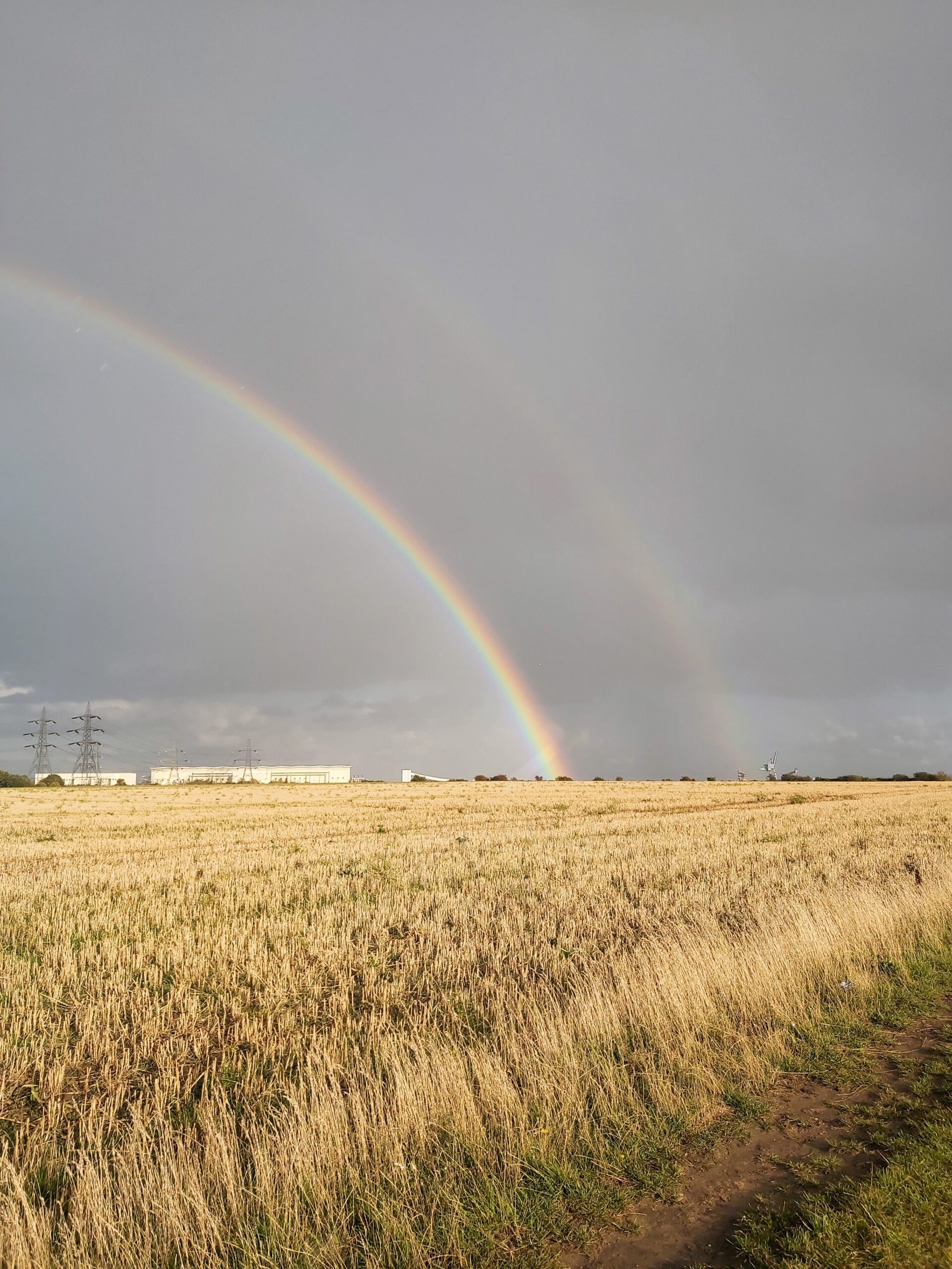 A double rainbow in Hoo, Medway, England
