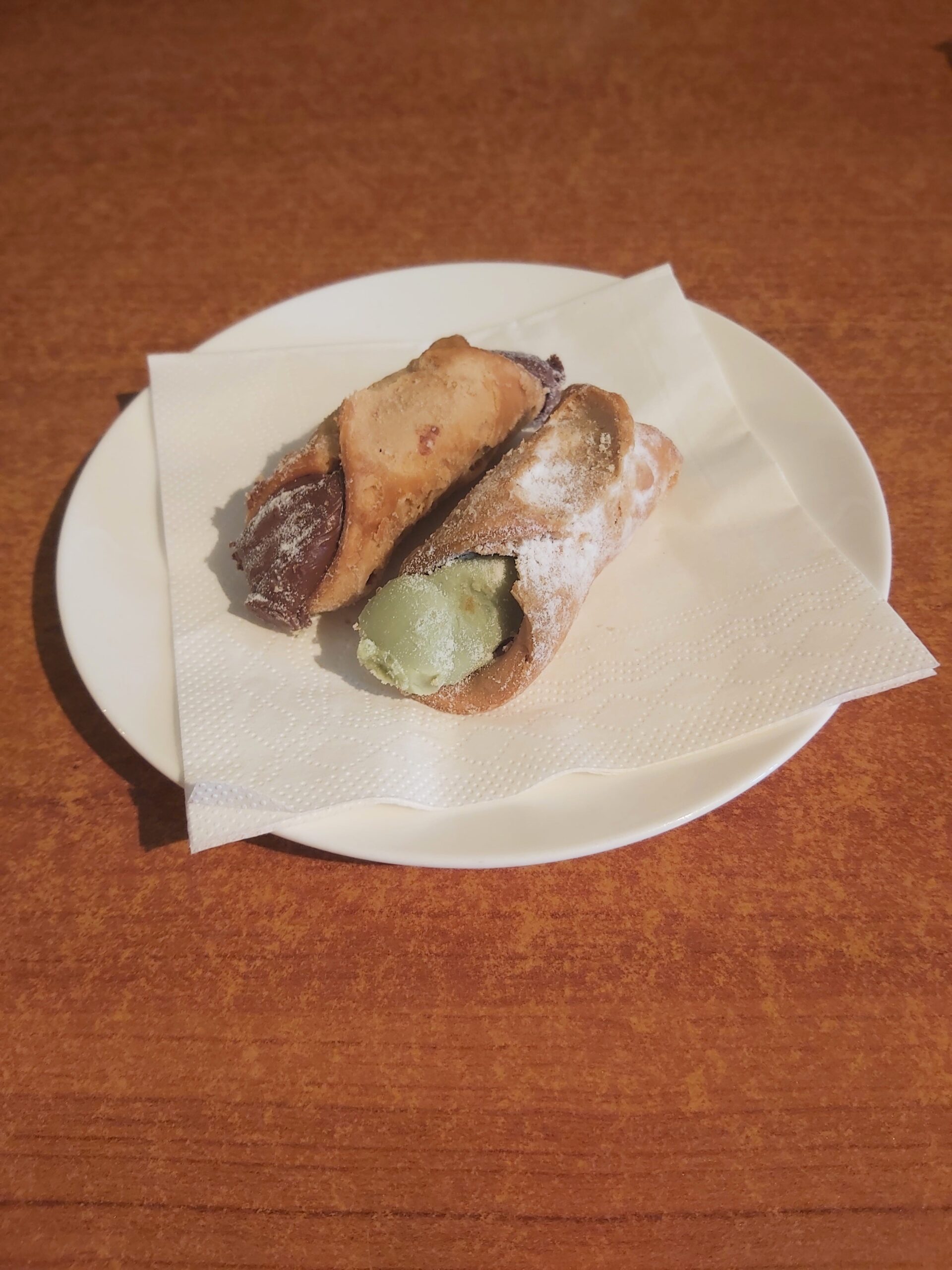 Cannoli at Milady Cafe in Ware, England