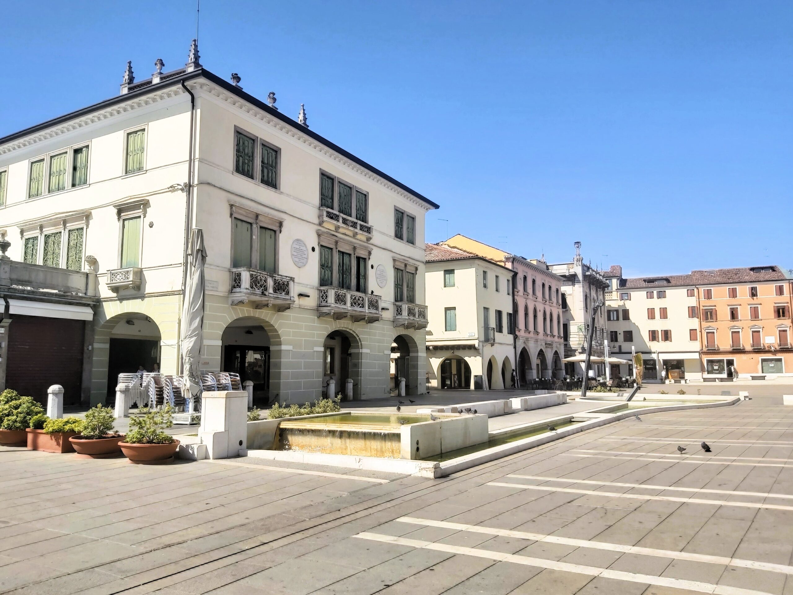 Piazza Ferretto (or Piazza Maggiore), in Mestre, Italy