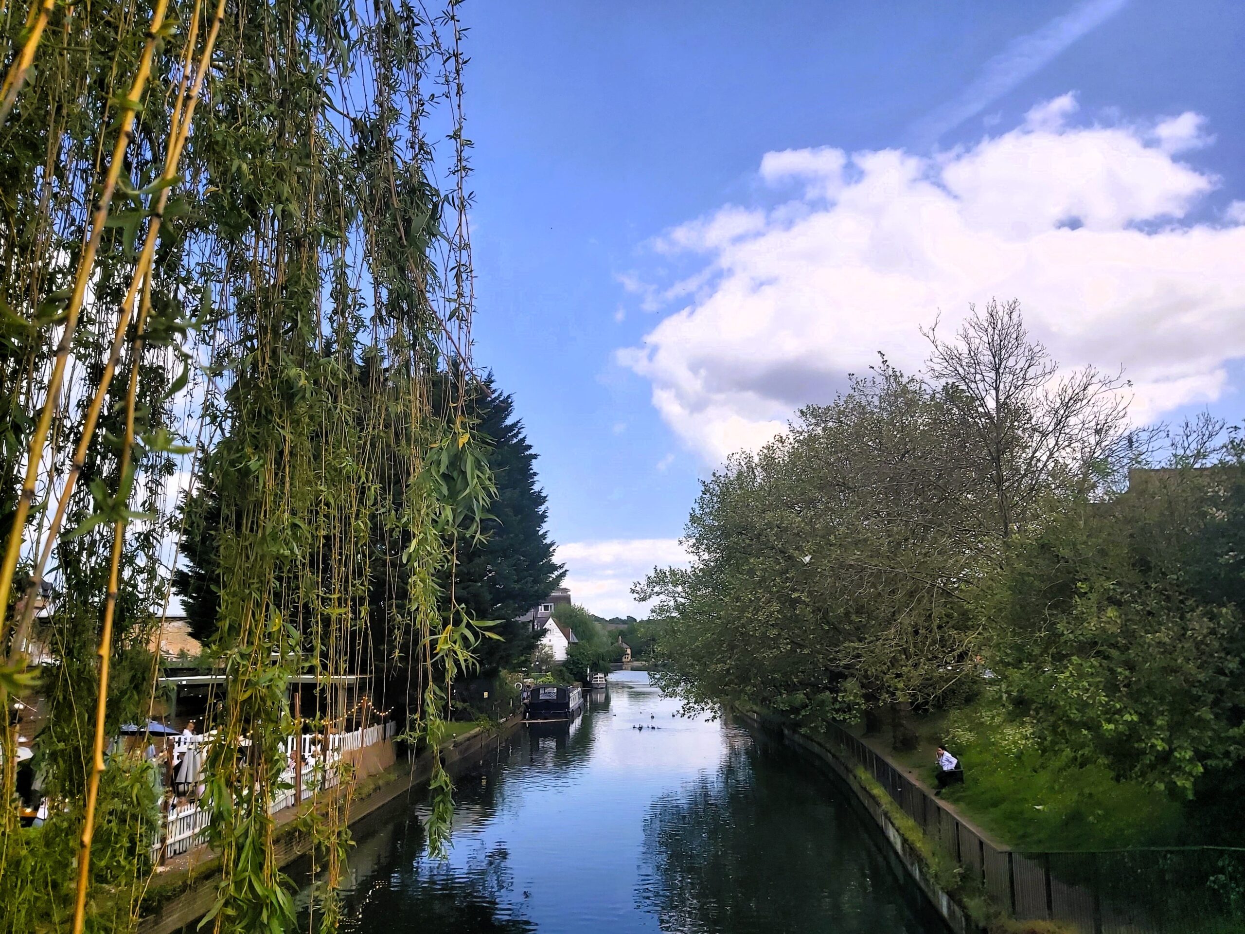 A river view of the River Lea, Ware, England