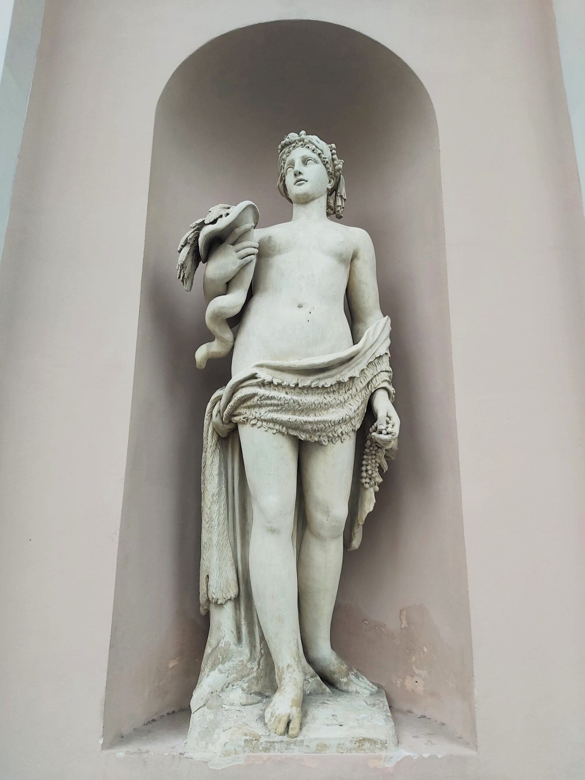 A female statue in Trieste, Italy